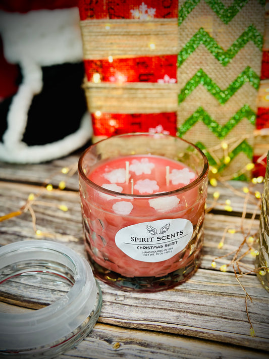 Candy cane candle